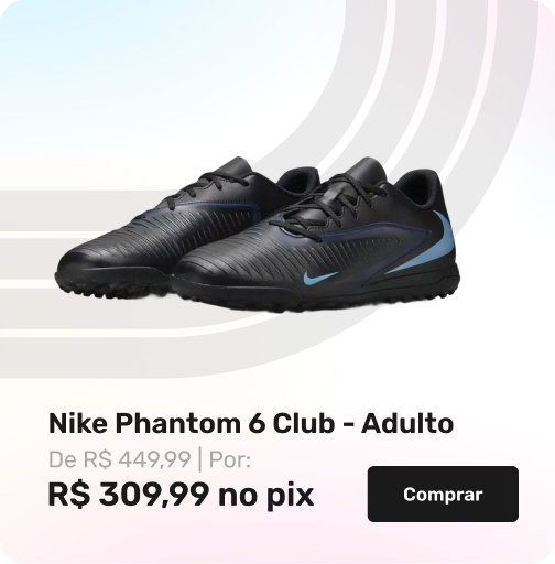 Chuteira Society Adulto Nike Phantom 6 Club