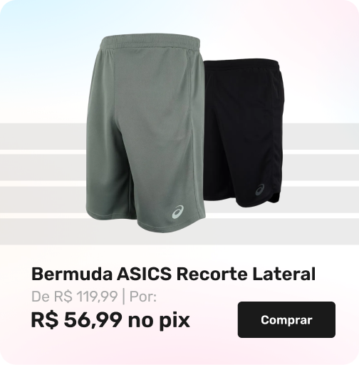 Bermuda ASICS Recorte Lateral