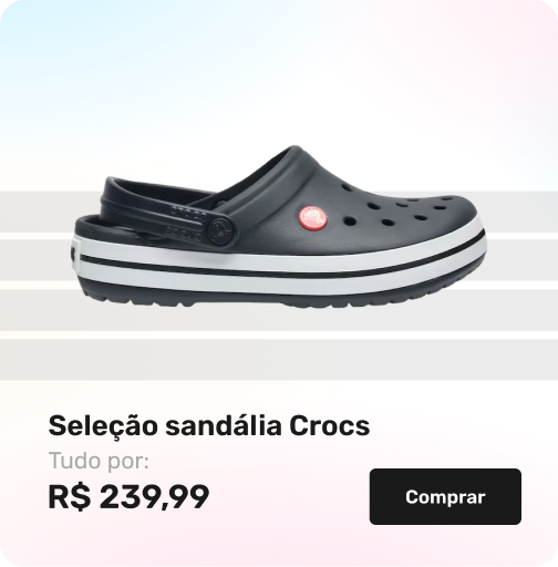 Seleção sandália Crocs 