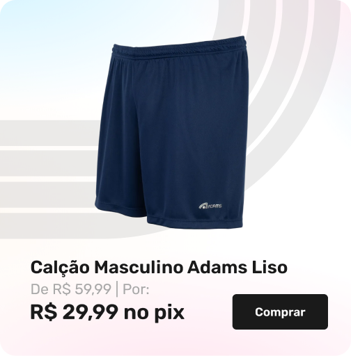 Calção Masculino Adams Liso