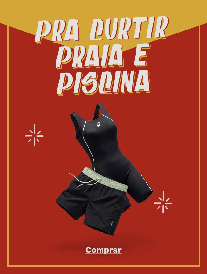 Pra curtir praia e piscina