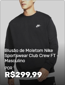 Blusão-de-Moletom-Nike-Sportswear-Club-Crew-FT---Masculino