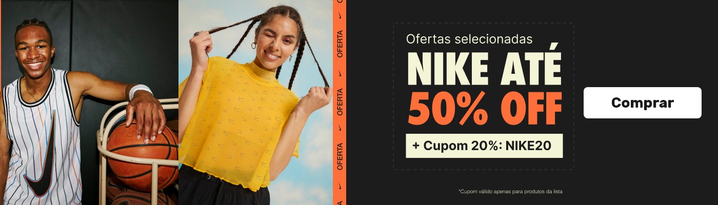 Cupom de 15% de desconto extra em qualquer peça de roupa que já esteja em  oferta - NIKE - Promotop