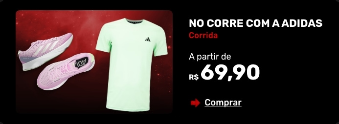 No corre com a adidas - A partir de R$69,90 com até 50% OFF