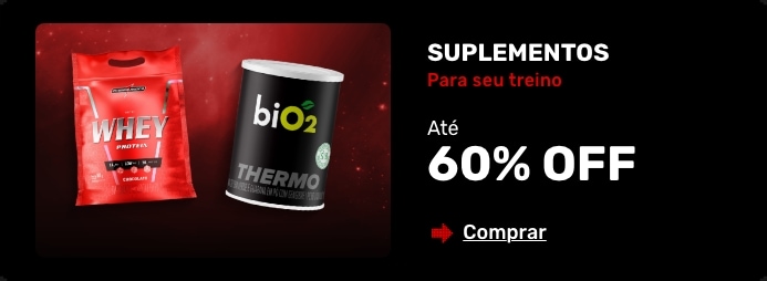 Suplementos para o Treinão - Com até 60% OFF