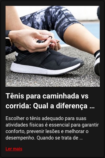 Tênis para caminhada vs corrida: Qual a diferença e como escolher