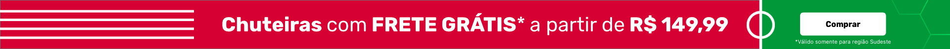 Chuteiras frete grátis 149,99