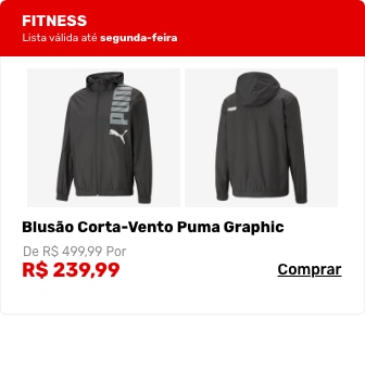 Blusão corta-vento Puma Graphic - Masculino 