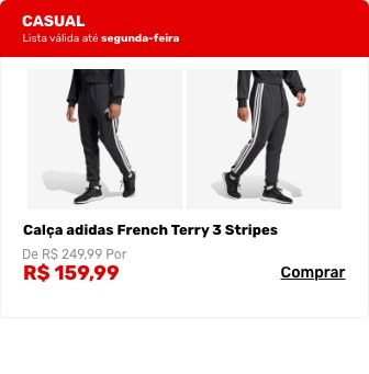 Calça adidas French Terry 3 Stripes