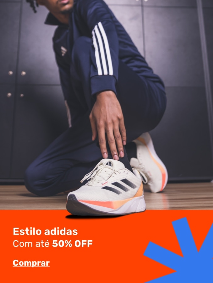 Estilo adidas - Com até 50% OFF