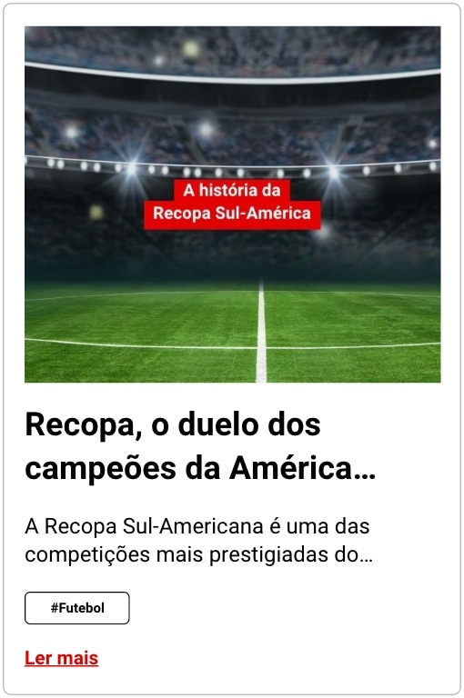 Recopa, o duelo dos campeões da América do Sul