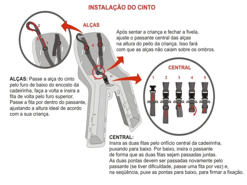 Imagem 5 do produto Cadeirinha para Bicicleta Kalf Baby Bike Dianteira 400 - Infantil