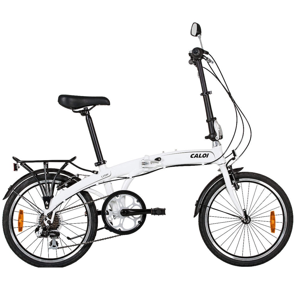 Bicicleta Caloi Dobrável Urbe - Aro 20 - Freio V-Brake - Câmbio Traseiro Shimano - 7 Marchas - Foto 1