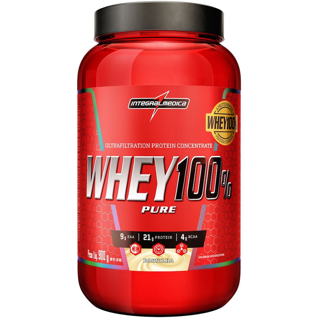 Whey Protein Integralmédica Baunilha 100% Pure - 900 g