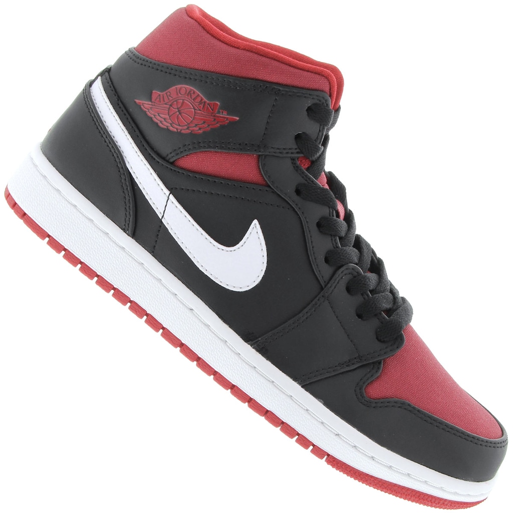 Tênis Nike Air Jordan 1 Mid - Masculino - Foto 1