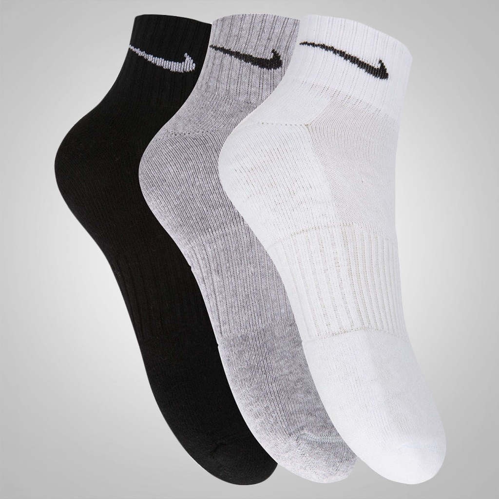 Kit de Meia Nike Swoosh Cano Médio com 3 Pares - Adulto - Foto 1