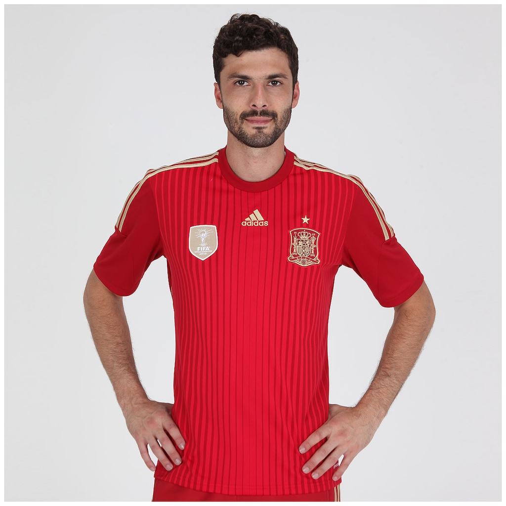 Camisa Espanha I S/N 2014 Torcedor adidas - Masculina - Foto 1