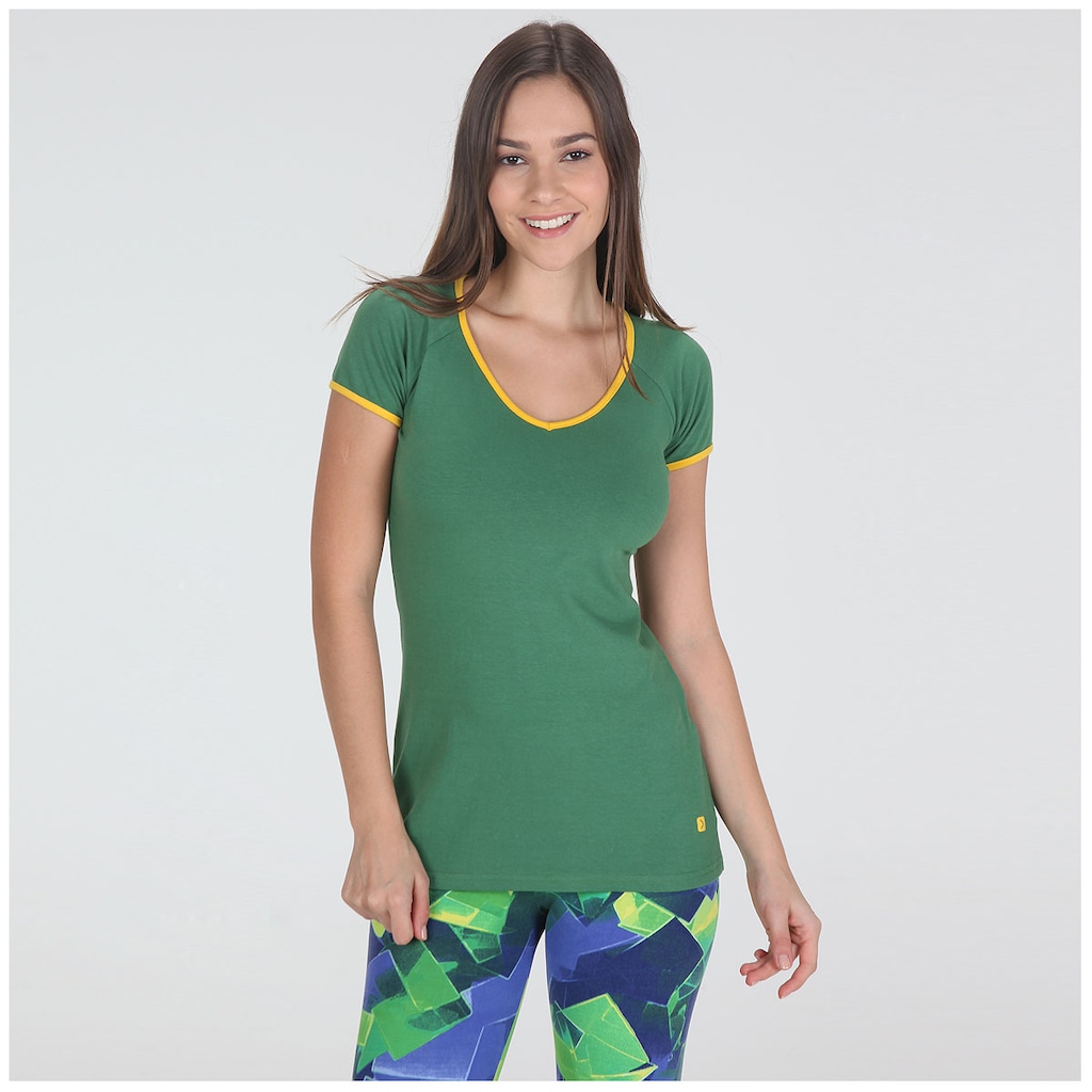 Camiseta Oxer Raglan Brasil - Feminina - Foto 1