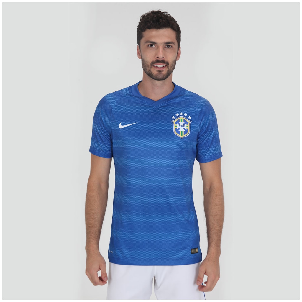 Camisa do Brasil Azul Nike Jogador 2014 s/n° - Masculina - Foto 1