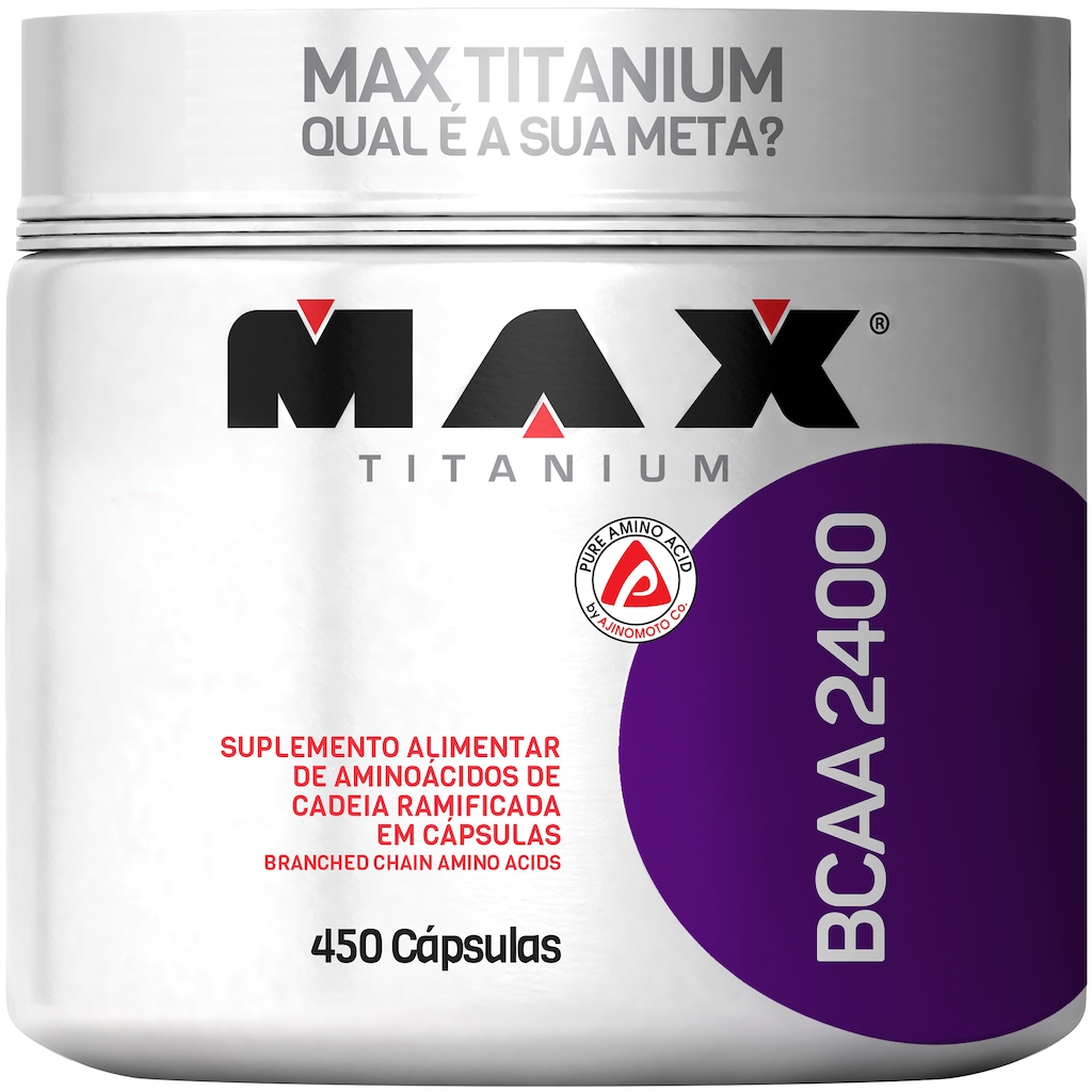 Bcaa 2400 450 Cáps - Max Titanium - Foto 1