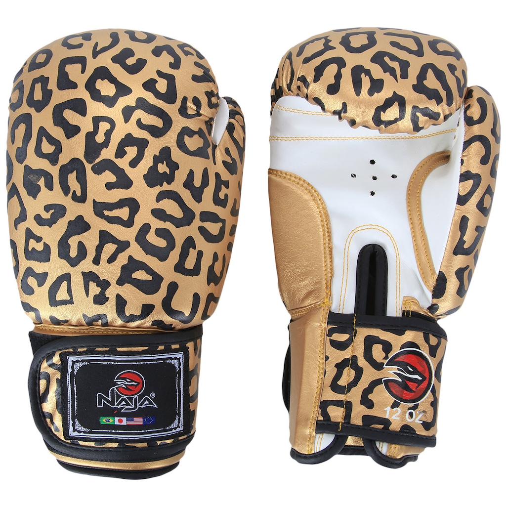 Kit de Boxe Naja Onça Com Luva 12OZ Bandagem e Protetor Bucal - Foto 2