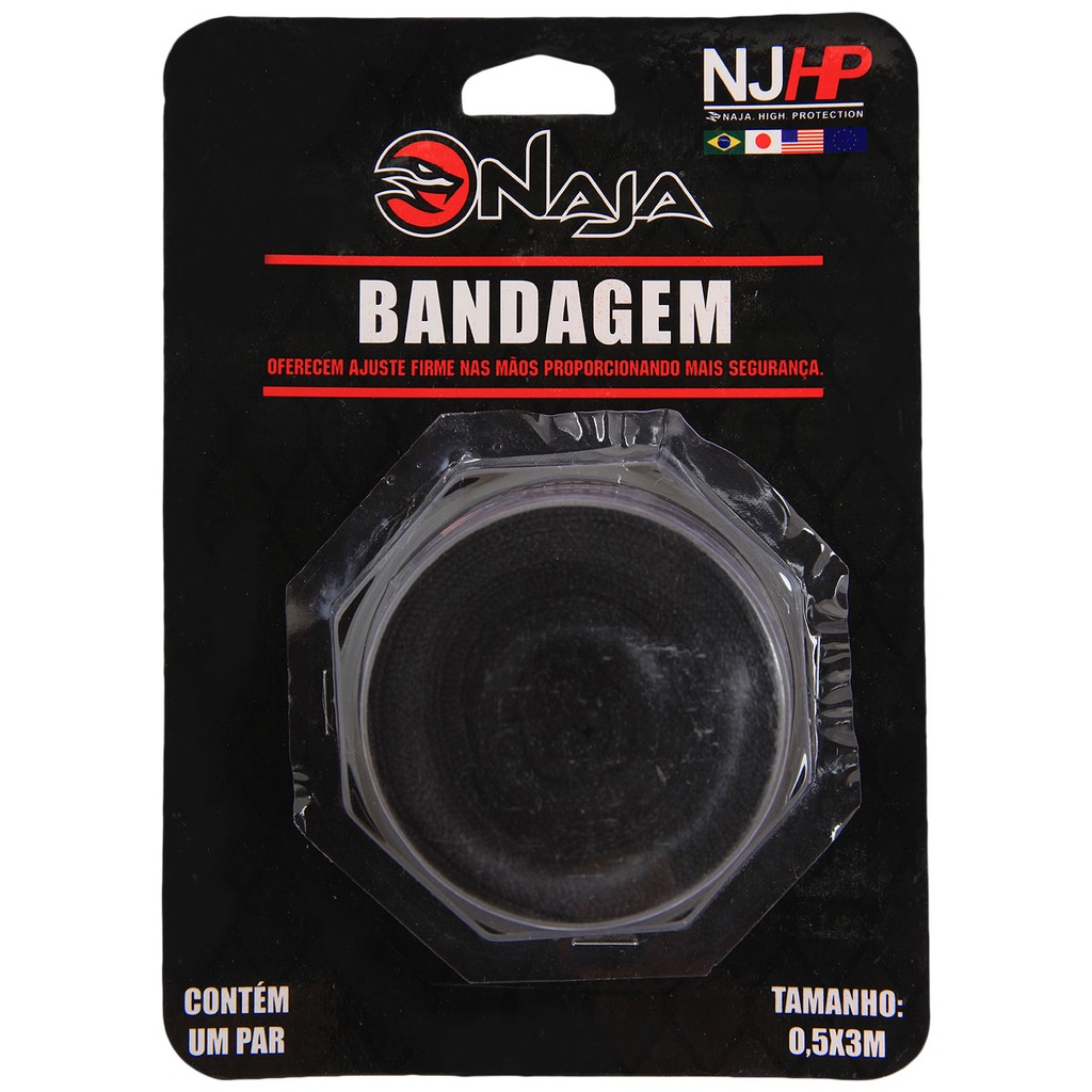 Kit de Boxe Naja Onça Com Luva 12OZ Bandagem e Protetor Bucal - Foto 4