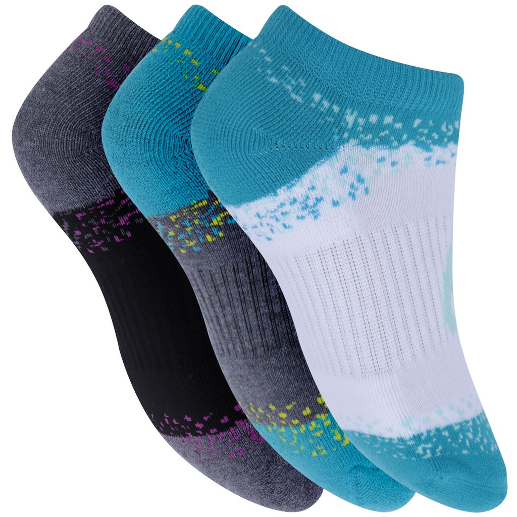 Meia Asics Abby No Show Kit com 3 pares - Adulto - Foto 2