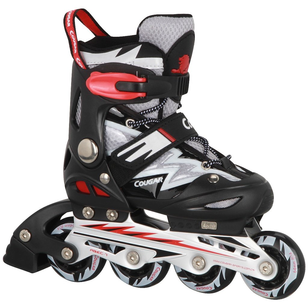 Patins Oxer Cougar MZ835 - In Line - Fitness - ABEC 7 - Ajustável
