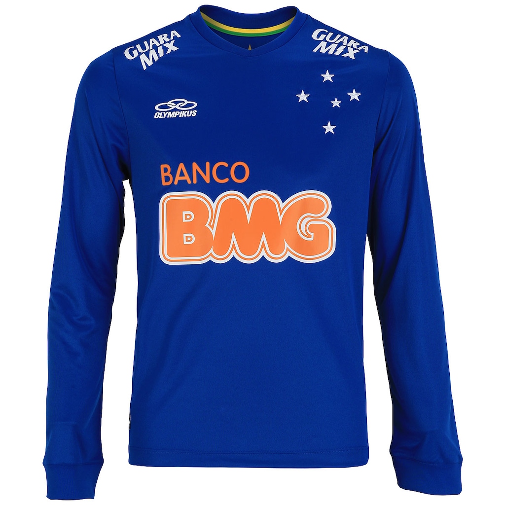 Camisa do Cruzeiro Manga Longa I 2014  nº10 Olympikus - Foto 1