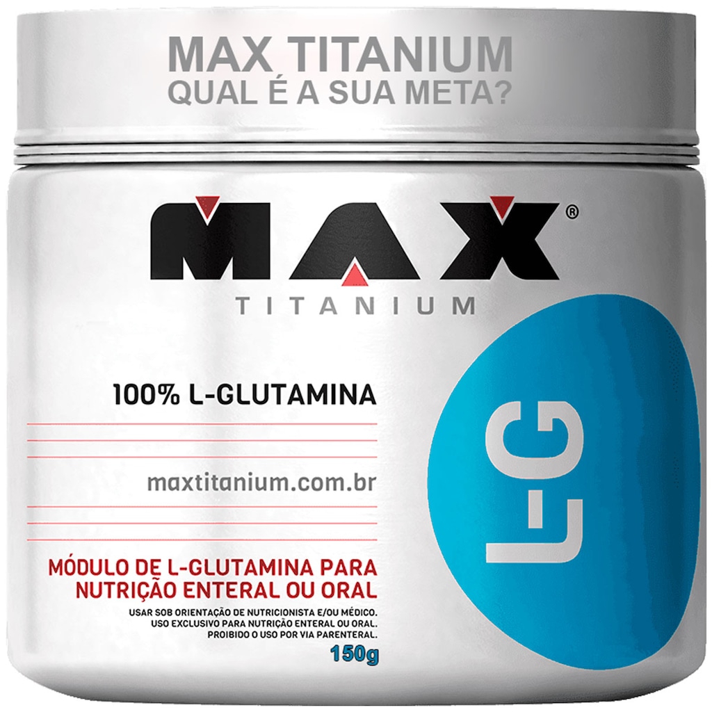 L-G Glutamina 150G - Max Titanium - Foto 1