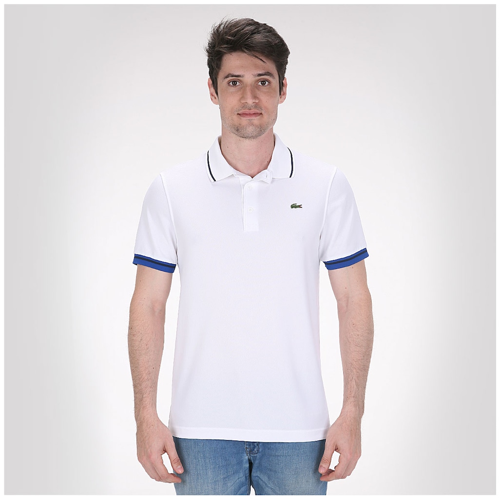 Camisa Polo Lacoste Slim Fit - Masculina - Foto 1
