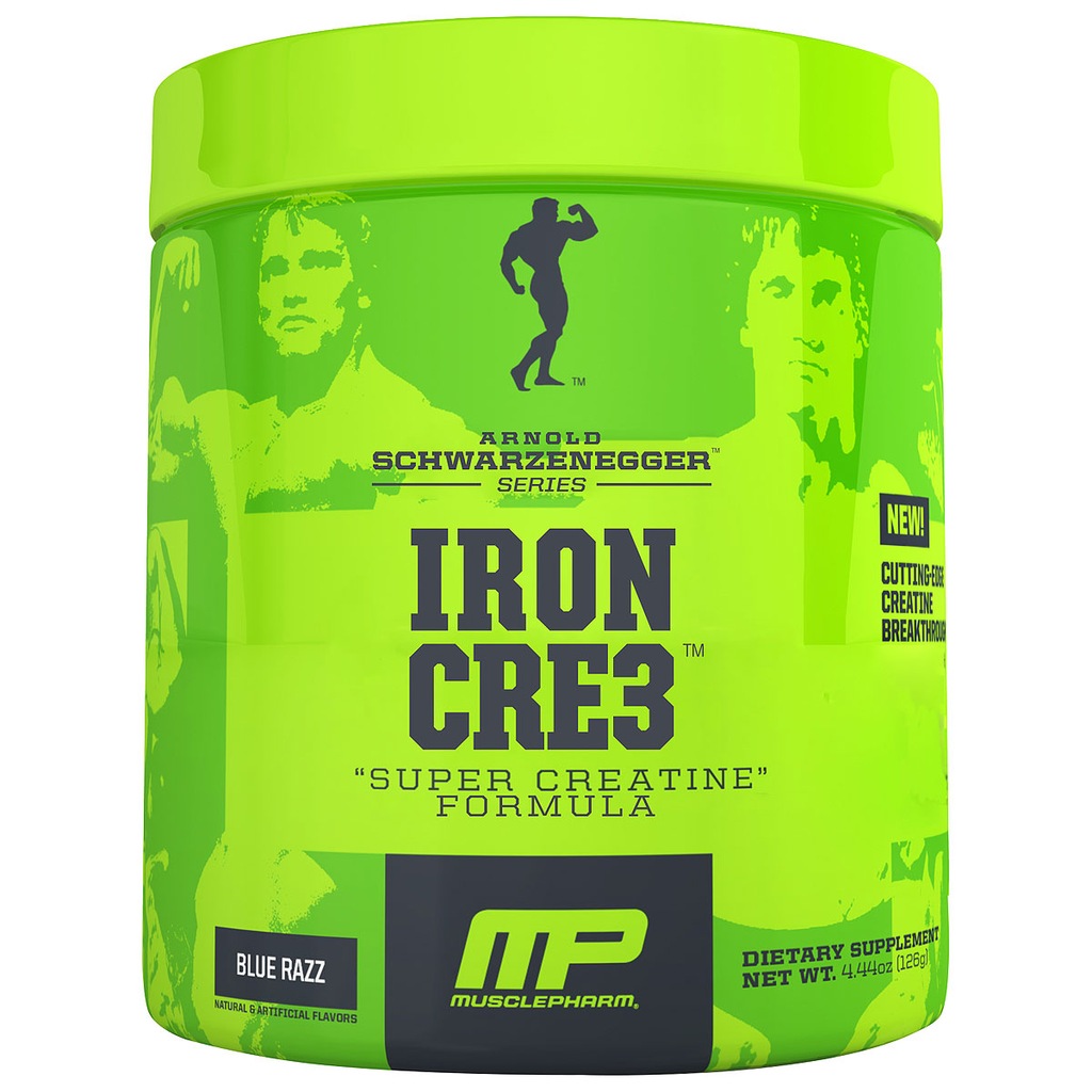 Creatina Muscle Pharm Arnold Iron Cre3 - 126g - Sabor Framboesa - Foto 1