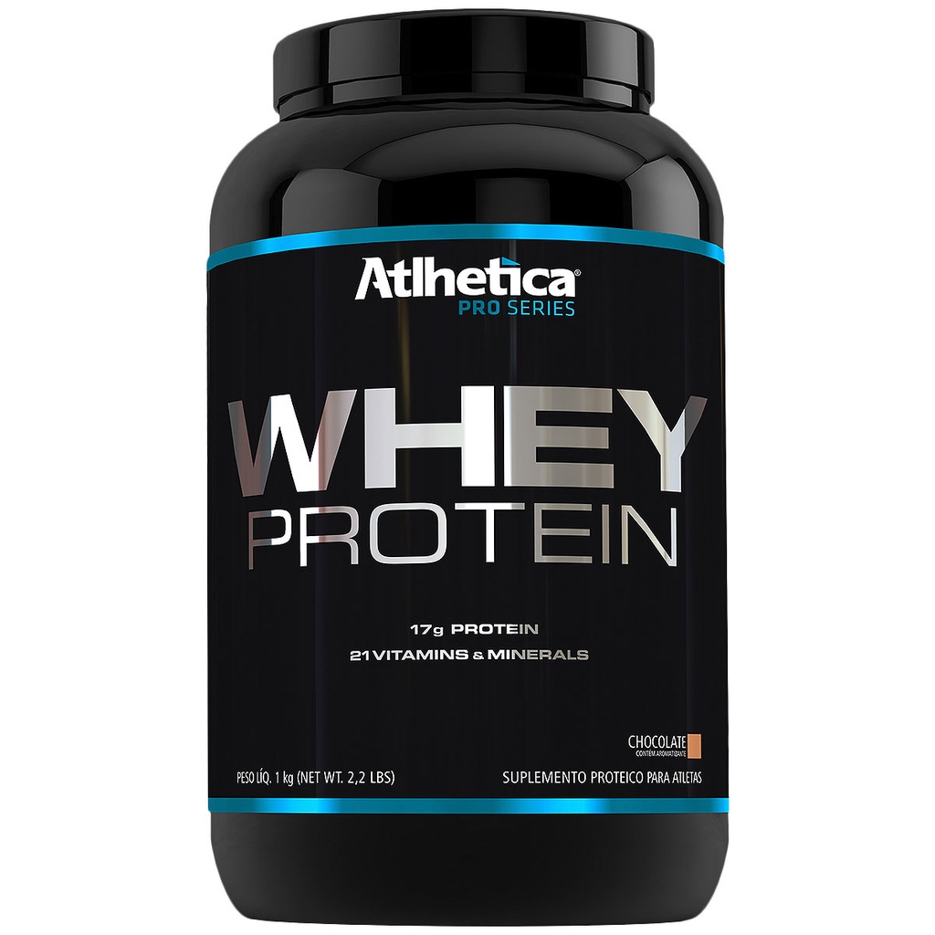Whey Protein Atlhetica Pro Series - Chocolate - 1Kg - Foto 1