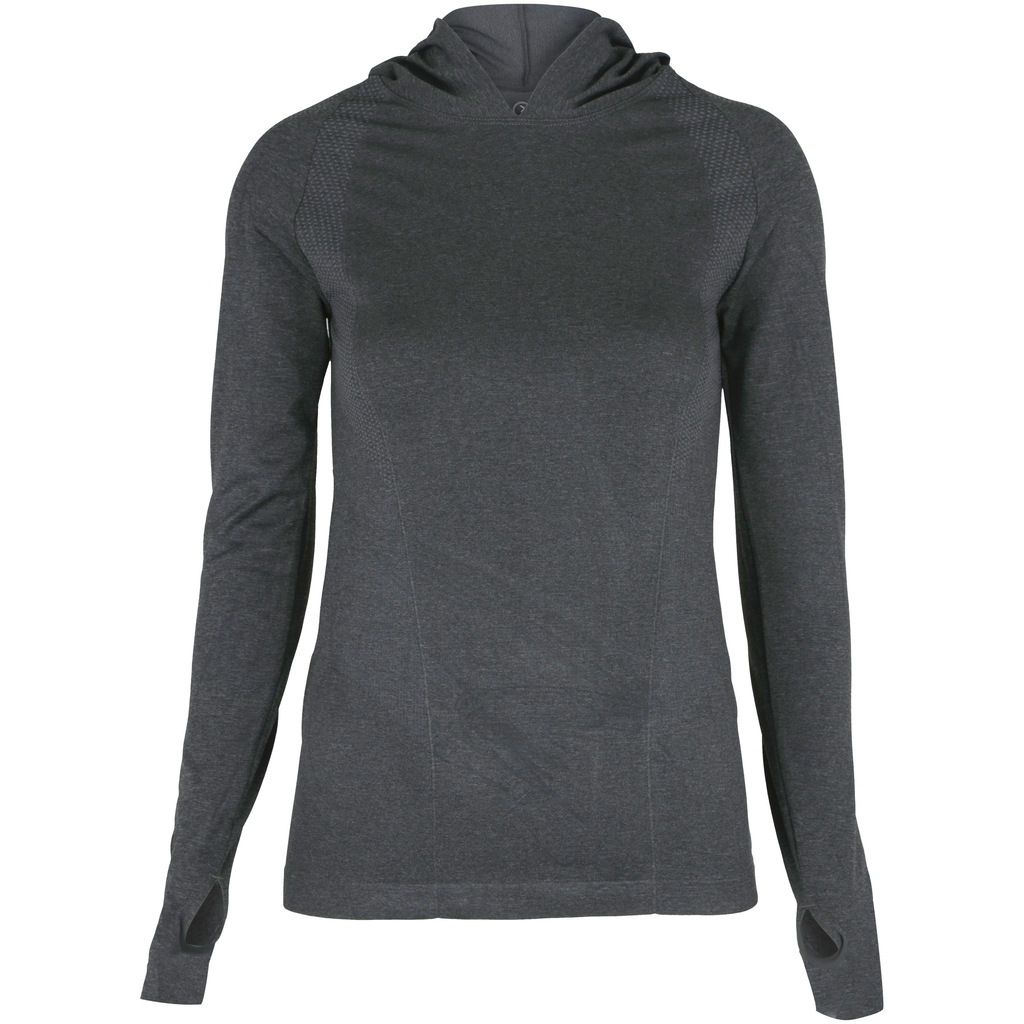 Camiseta Manga Longa com Capuz Oxer Seamless - Feminina - Foto 1
