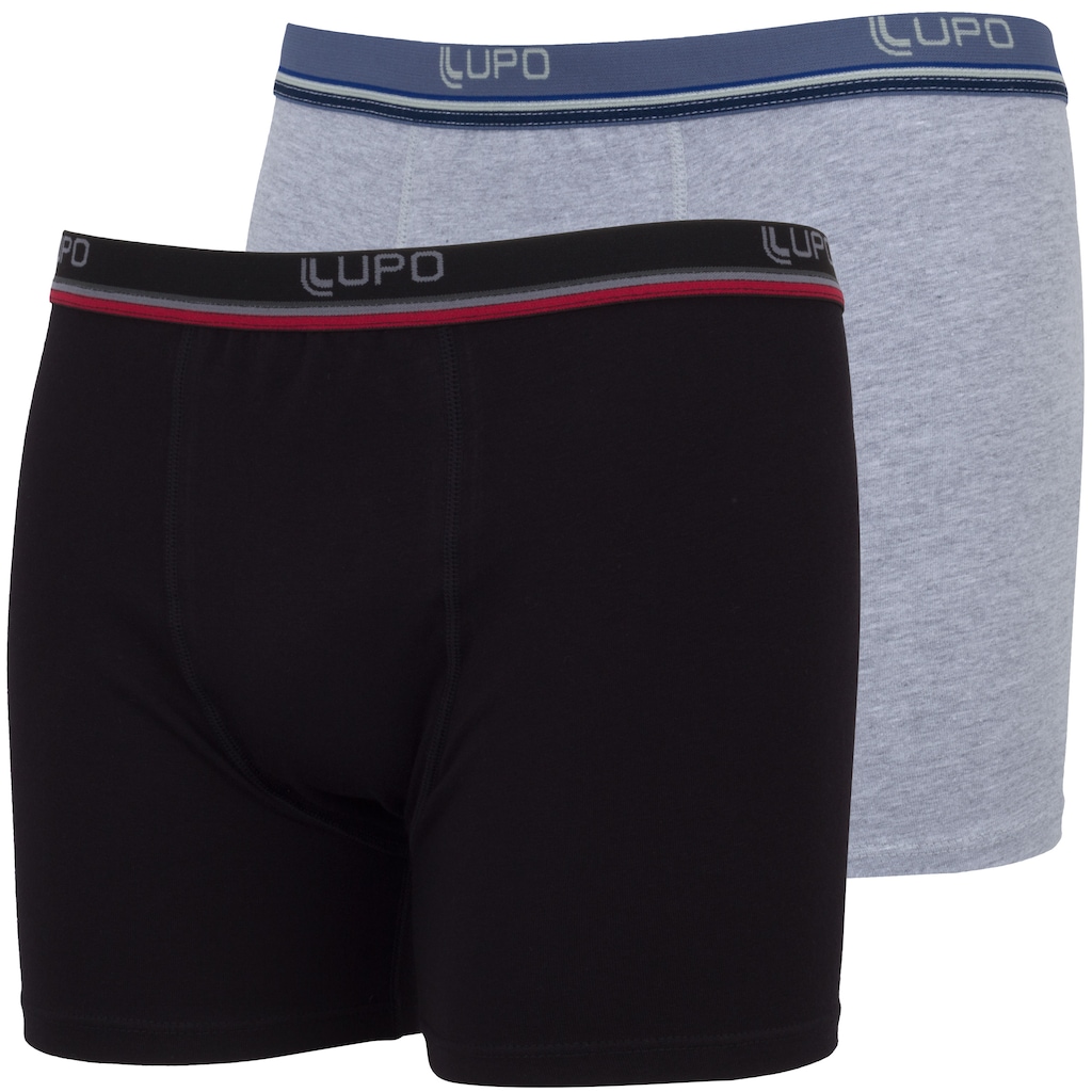 Imagem 1 do produto Kit de Cueca Boxer Lupo com 2 Unidades - Adulto
