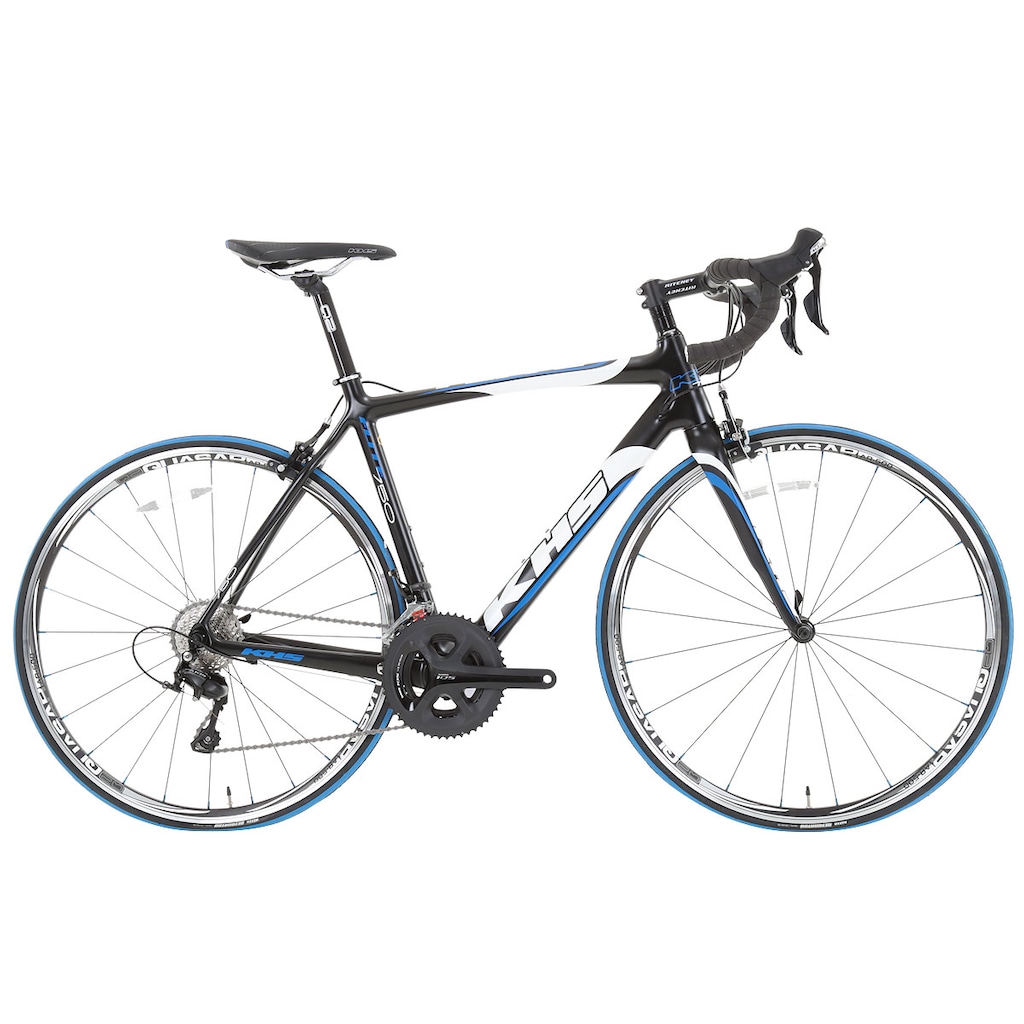 引取大阪 KHS FLITE750 アルミ+カーボンハイブリッド 52 Bicicleta KHS Flite 750 - Aro 700 - Freio Shimano R561 - Câmbio