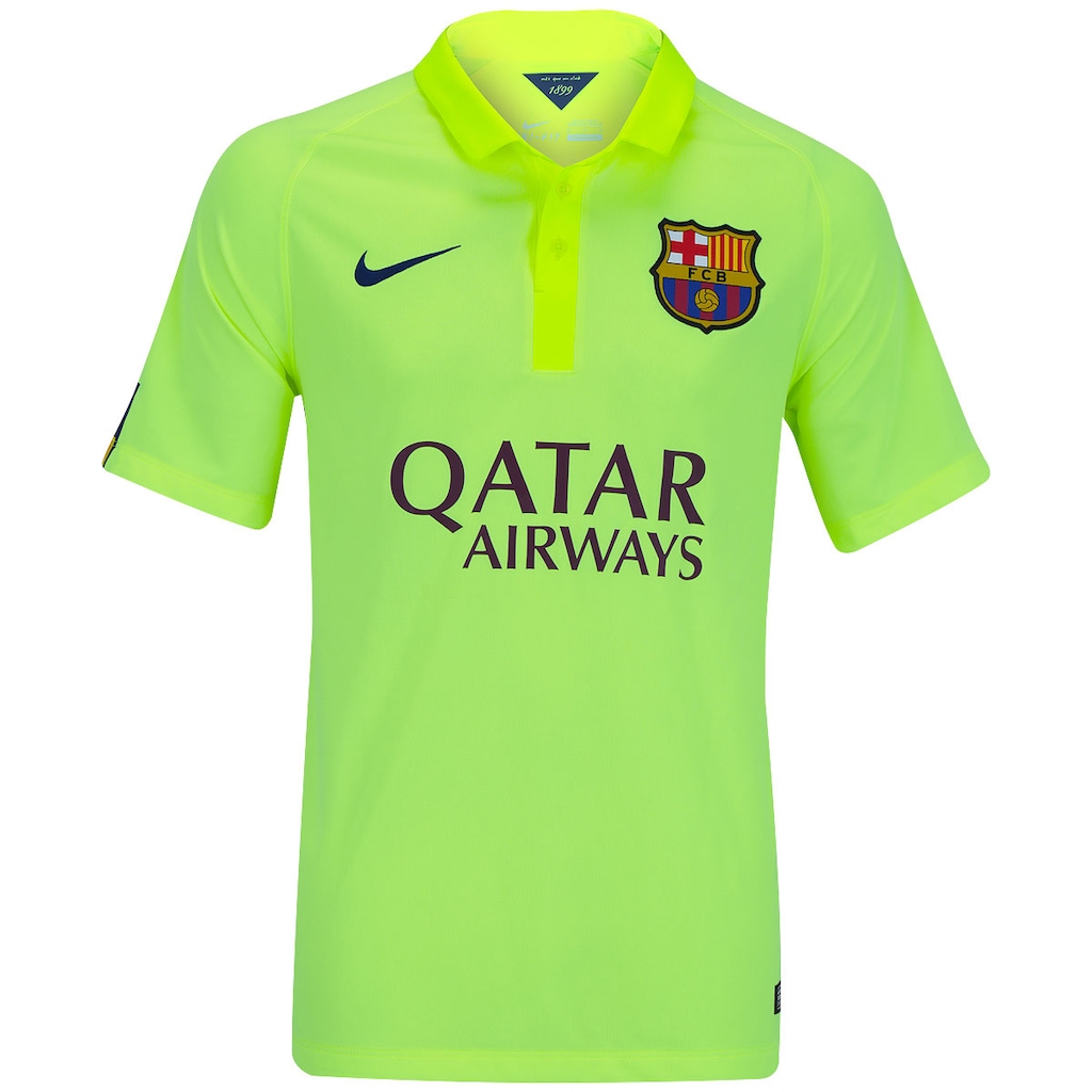 FC Barcelona Nike ライムグリーンシャツ Camisa de Treino Barcelona Nike Masculina - Verde Claro+Azul ウェア