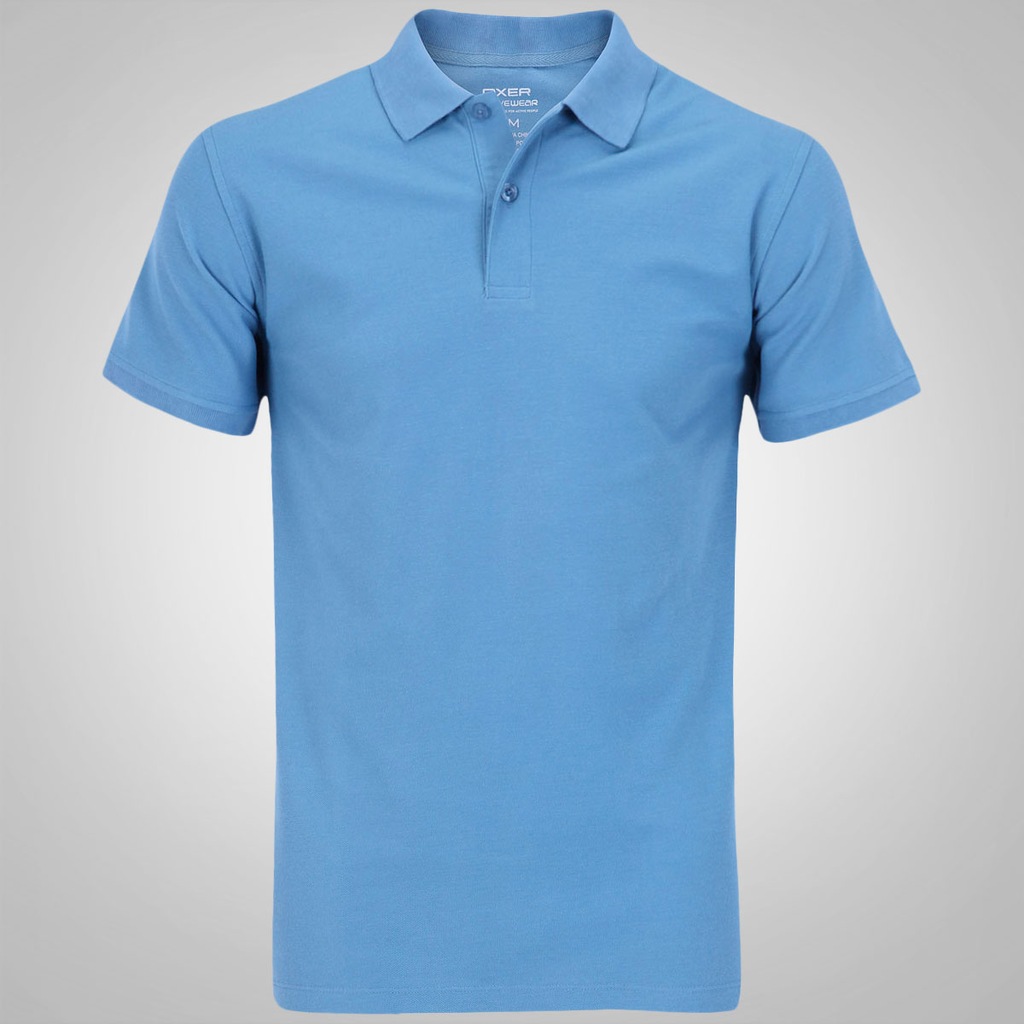 Camisa Polo Oxer Básica Terry - Masculina - Foto 1