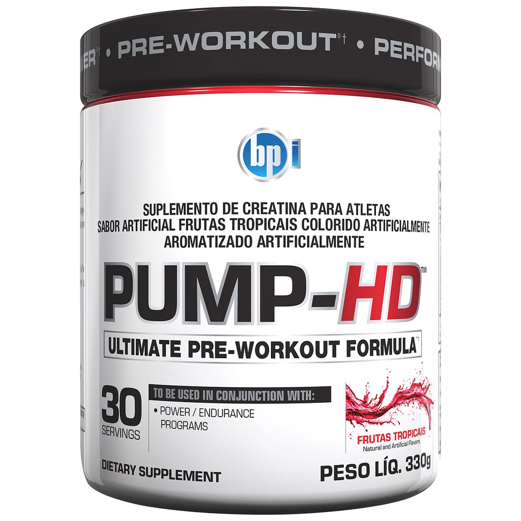 Pré-Treino BPI Sports Pump-HD - Frutas Tropicais - 330g - Foto 1
