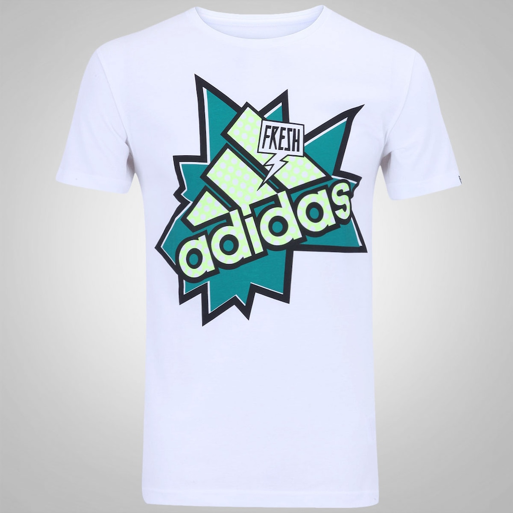 Camiseta adidas 90S Fresh Logo - Masculina - Foto 1