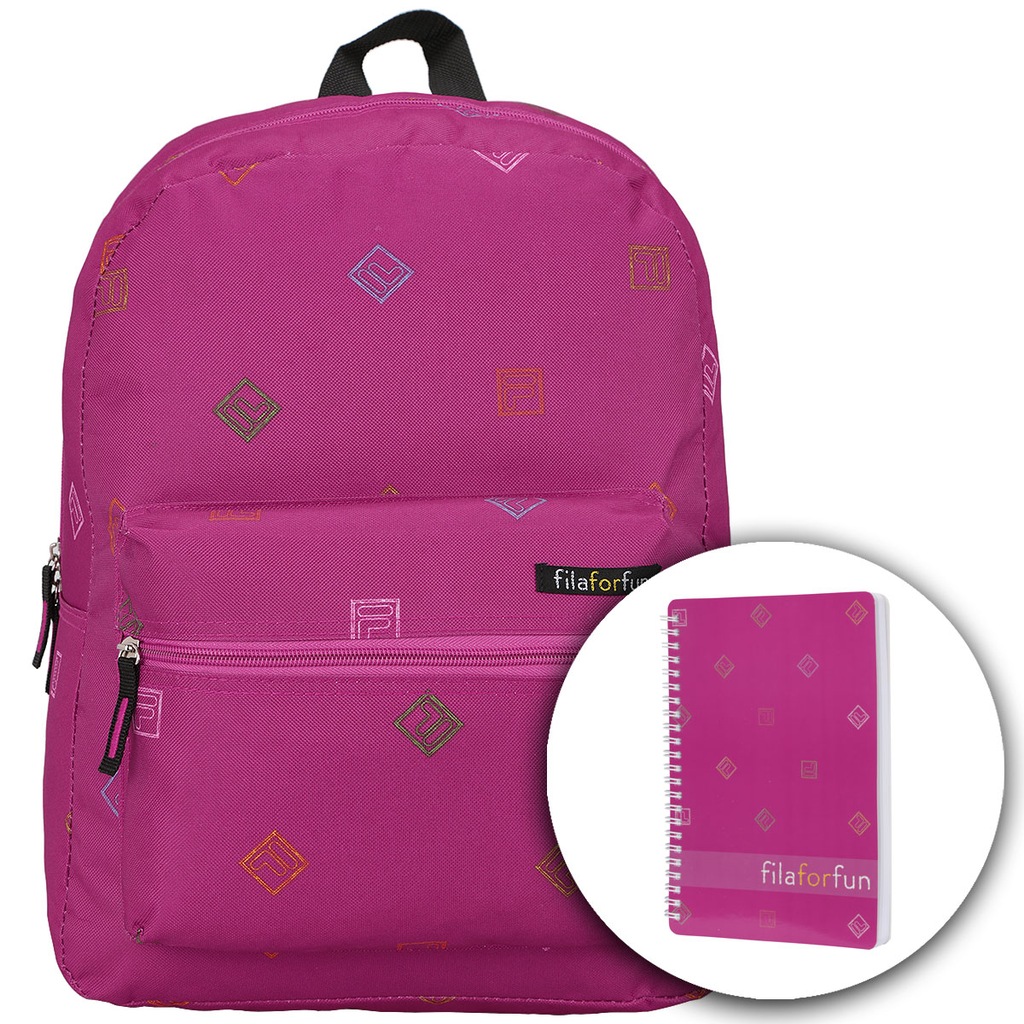 Mochila Fila For Fun com Caderno Espiral - Foto 1