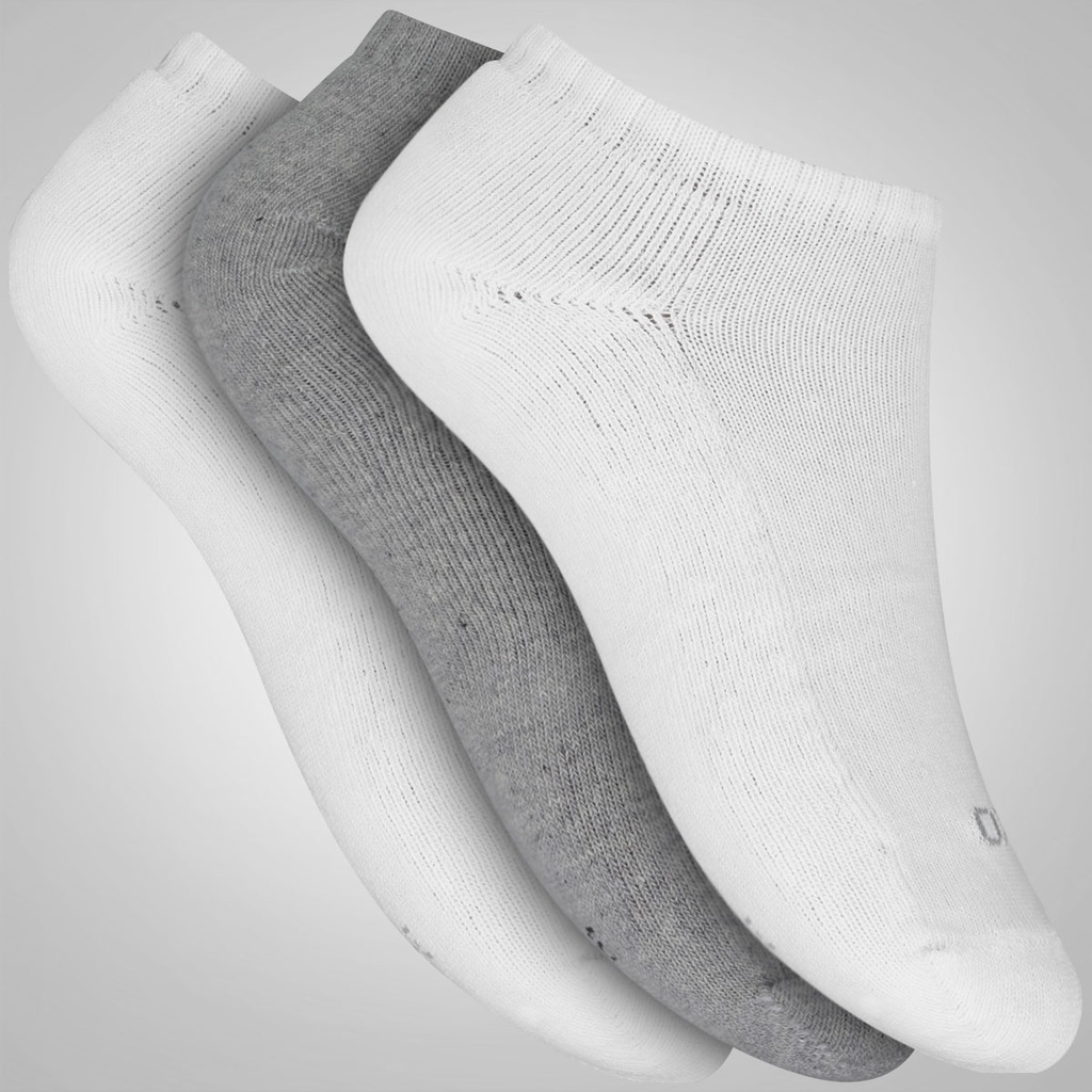 Kit de Meias Oxer Sapatilha com 3 Pares - 34 a 38 - Adulto - Foto 1