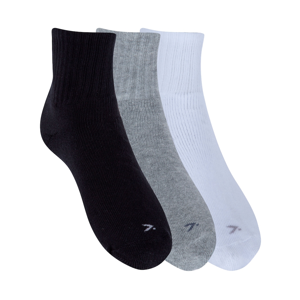 Kit 3 Pares de Meias Atoalhadas Cano Médio Tamanho 34 - 38 Casual Oxer Adulto