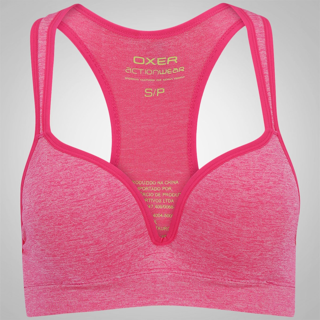 Top Fitness com Bojo Oxer Seamless Vitória - Adulto - Foto 1