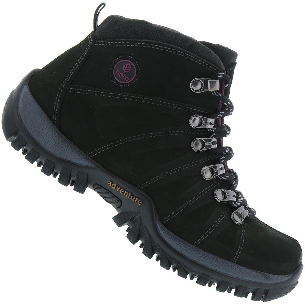 Bota de Couro Nord Outdoor Vesúvio - Feminina - Foto 1