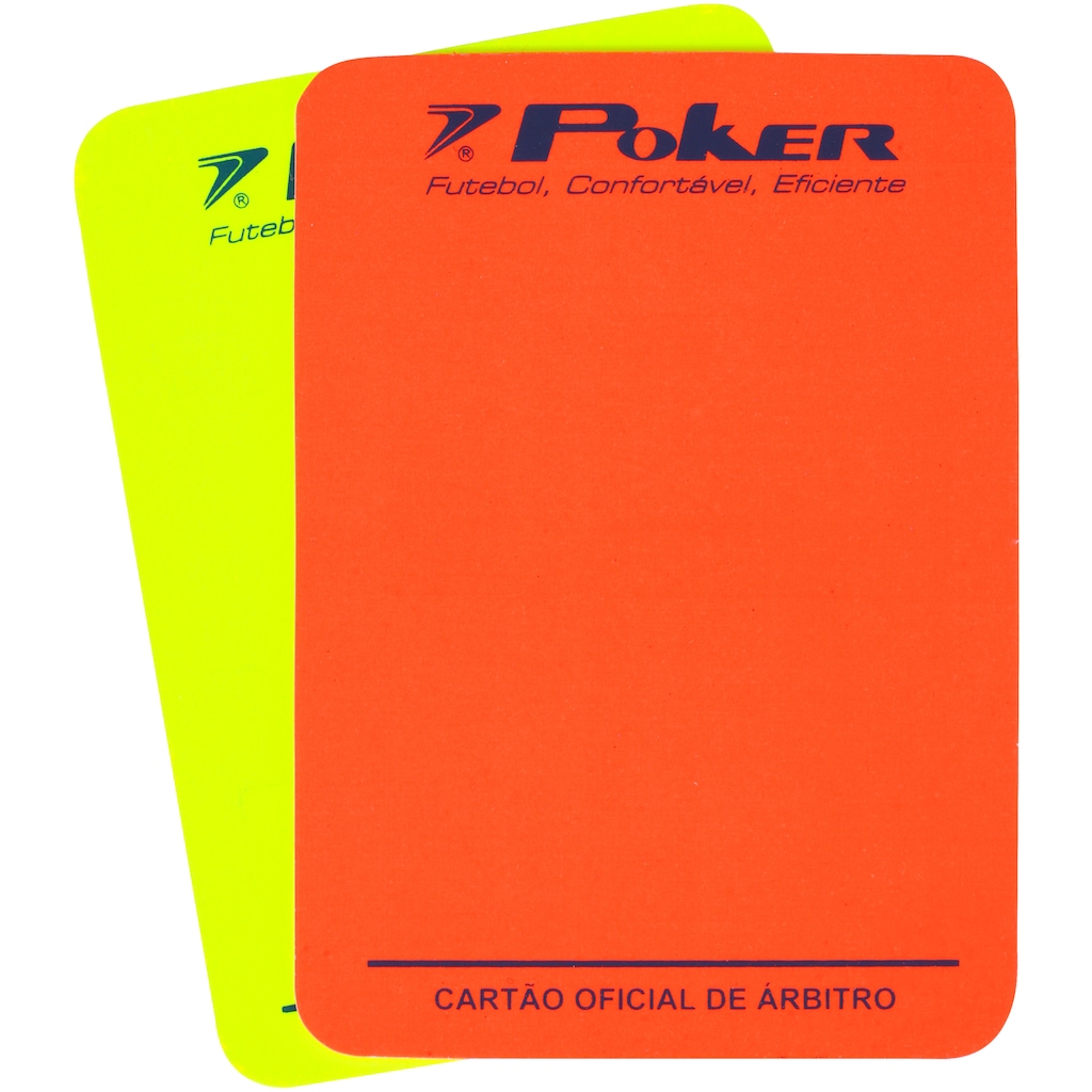 Kit de Cartões para Juiz de Futebol de Campo Poker