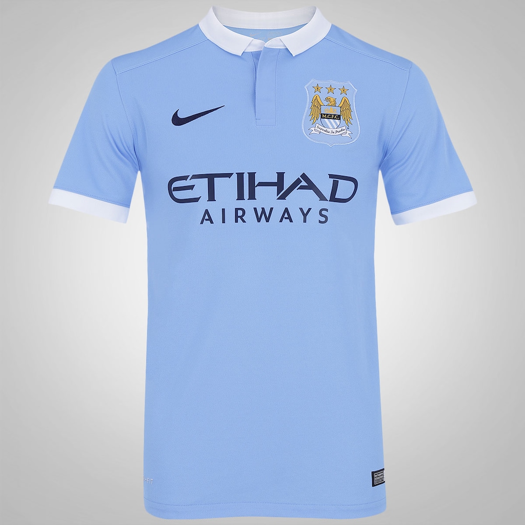 Camisa Manchester City I 15/16 Nike - Masculina | Centauro