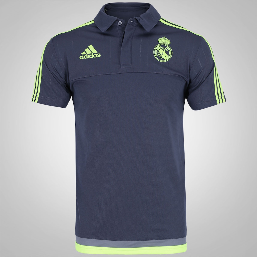 Camisa Polo de Viagem adidas Real Madrid 15 - Masculina - Foto 1