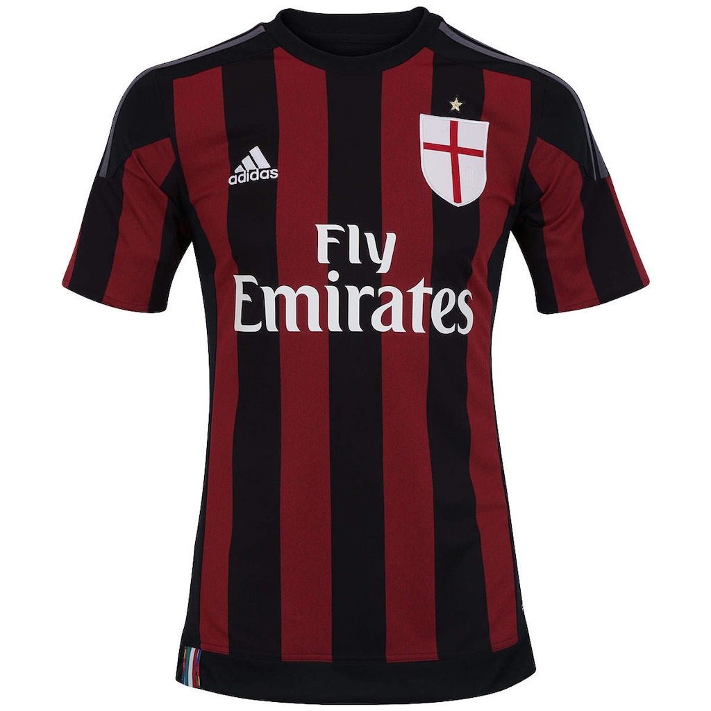 Camisa Milan I 15/16 adidas - Masculina - Foto 1