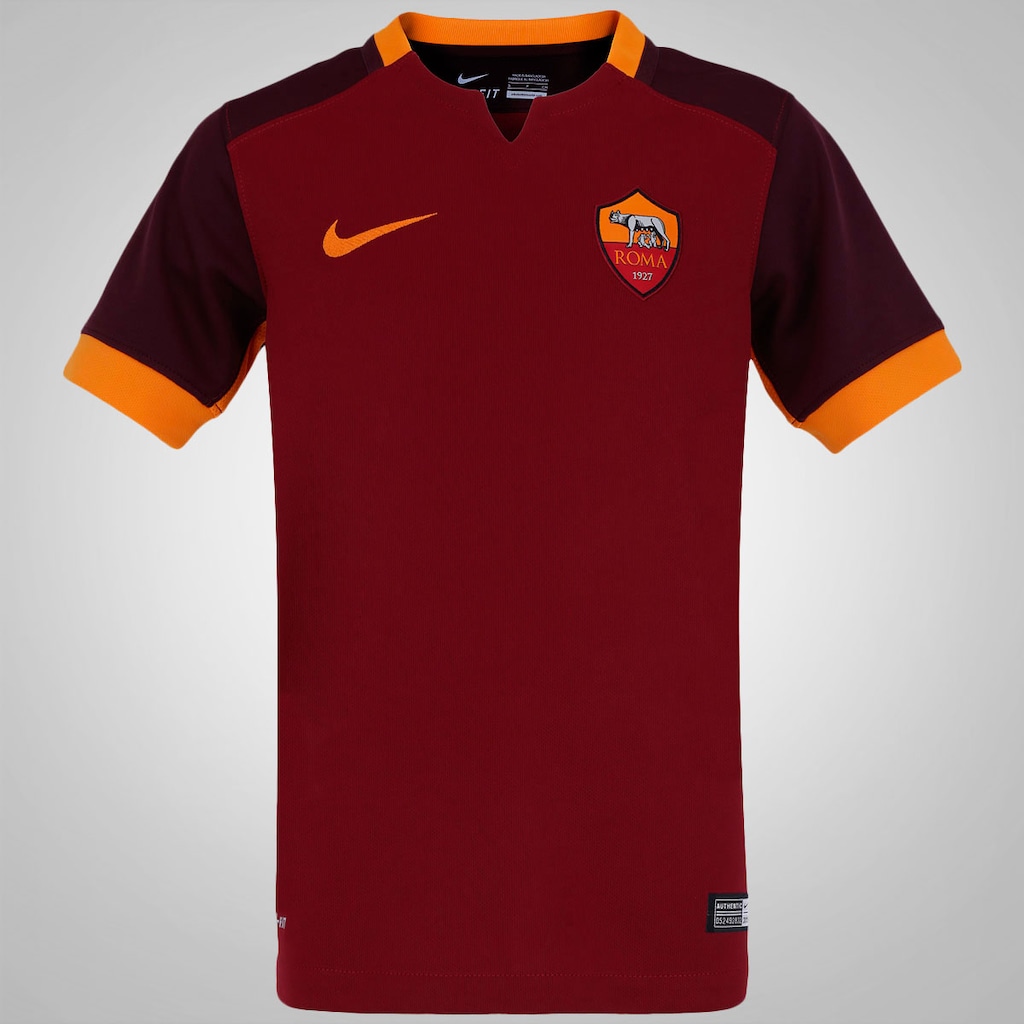 Camisa Roma I 15/16 s/n° Nike - Infantil - Foto 1